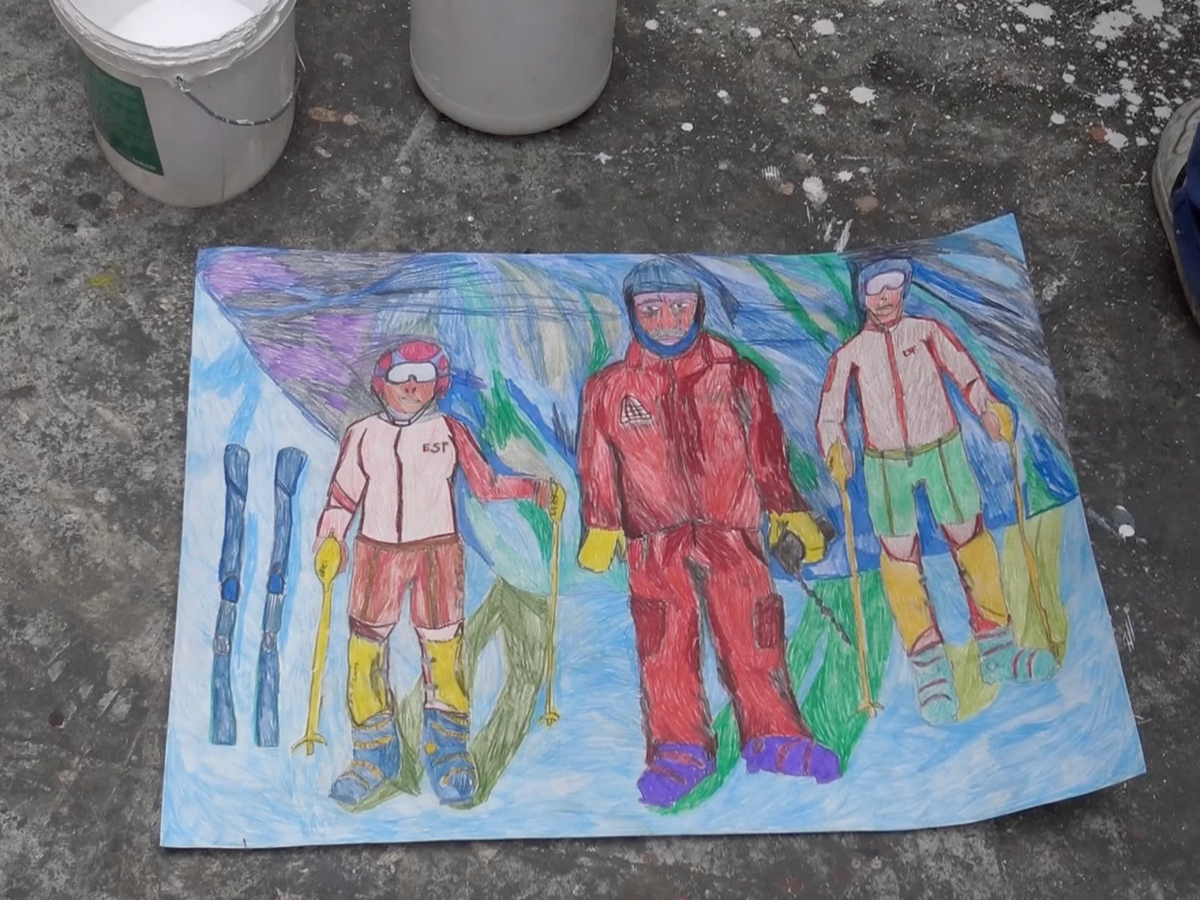 Violette Malinvaud dans son atelier aux Beaux-Arts de&nbsp;Paris